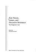 Cover for Post-theory, games, and discursive resistance