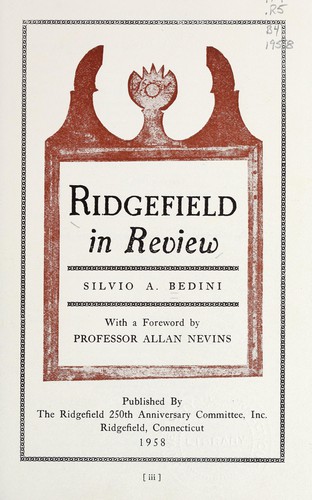 Cover for Ridgefield in review.