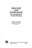 Cover for Thought and knowledge