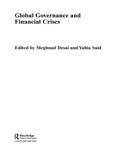 Cover for Global Governance and Financial Crises