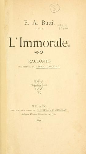 Cover for immorale