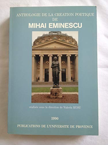 Cover for Anthologie de la creation poetique de Mihai Eminescu