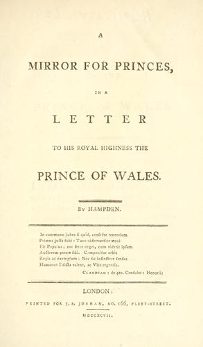 Cover for mirror for princes