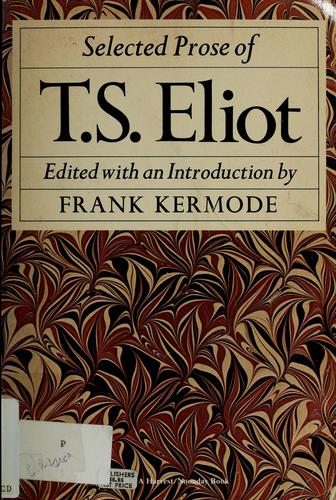 Cover for T. S. Eliot