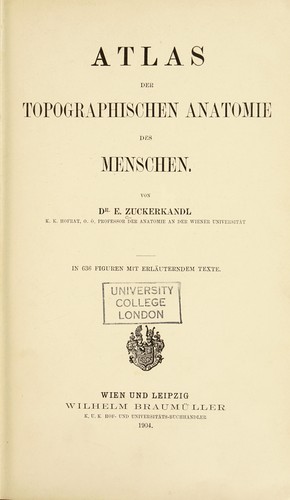 Cover for Atlas der topographischen Anatomie des Menschen