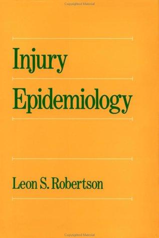 Cover for Injury epidemiology
