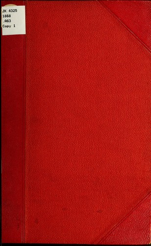 Cover for [Constitution, ordinances, resolutions, military orders, etc.]
