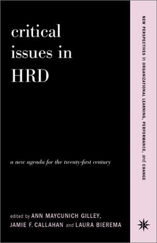 Cover for Critical issues in HRD