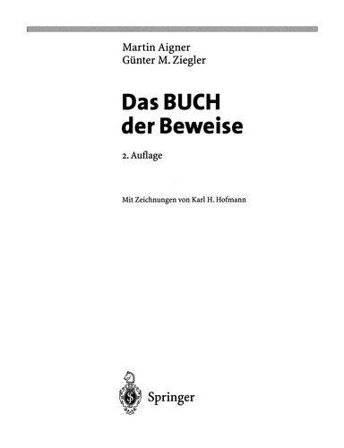 Cover for Das BUCH der Beweise