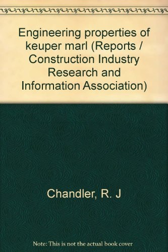 Cover for Engineering properties of Keuper Marl