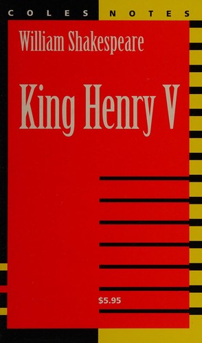 Cover for Shakespeare-- King, Henry V