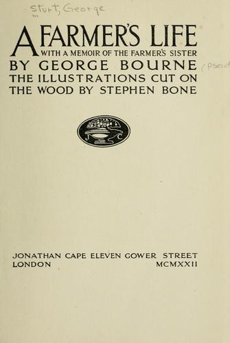 Cover for farmer's life, with a memoir of the farmer's sister
