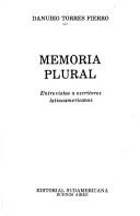 Cover for Memoria plural