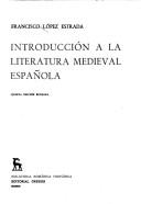 Cover for Introducción a la literatura medieval española