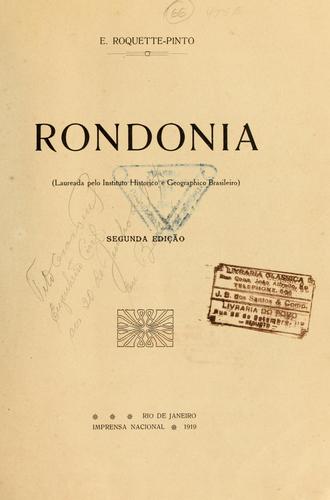 Cover for Rondonia