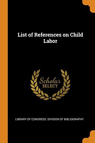 Cover for List of References on Child Labor