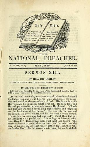 Cover for The National preacher and the prayer-meeting
