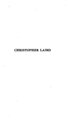 Cover for Christopher Laird