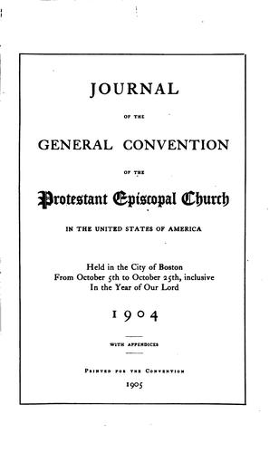Cover for Journal of the General Convention of the Protestant Episcopal Church in the United States of America