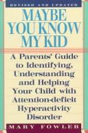 Cover for Maybe you know my kid