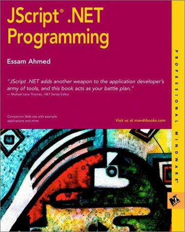 Cover for JScript.NET Programming