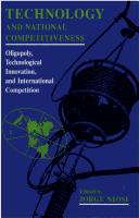 Cover for Technology and National Competitiveness