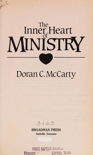 Cover for The inner heart of ministry