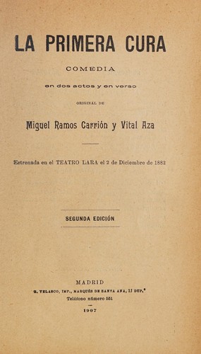Cover for La primera cura