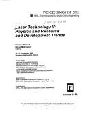 Cover for Laser technology V.