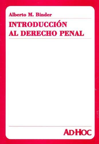 Cover for Introduccion Al Derecho Penal