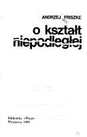 Cover for O kształt niepodległej