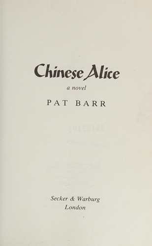 Cover for Chinese Alice