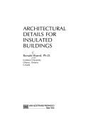 Cover for Architectural details for insulated buildings