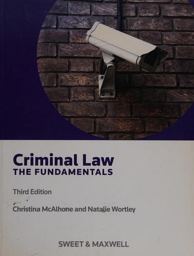 Cover for Criminal law