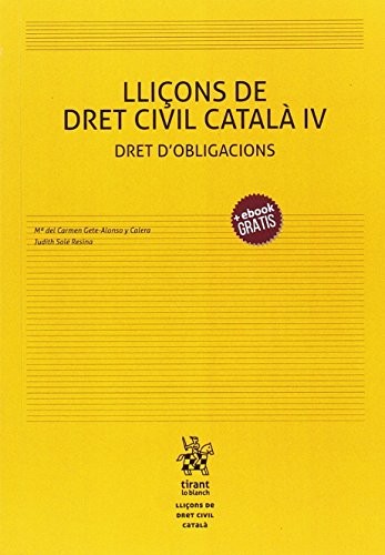 Cover for Lliçons de Dret Civil Català IV Dret Dobligacions