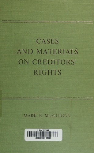 Cover for Cases and Materials on Creditors' Rights