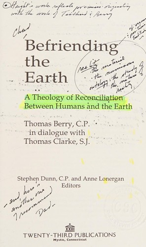 Cover for Befriending the earth
