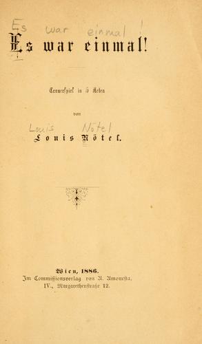 Cover for Es war einmal!