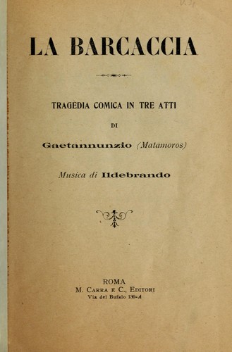 Cover for La barcaccia