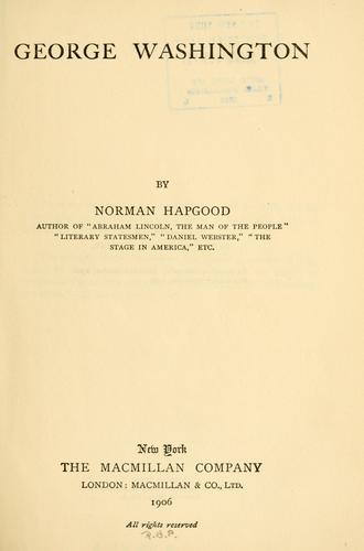 Cover for George Washington