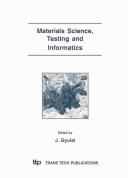 Cover for Materials Science, Testing and Informatics (Materials Science Forum)