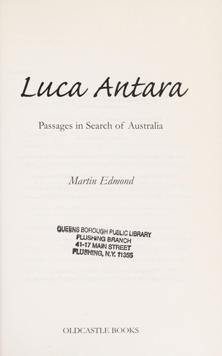 Cover for Luca Antara