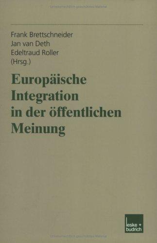 Cover for Europäische Integration in der öffentlichen Meinung