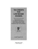 Cover for Tax credits for low income housing