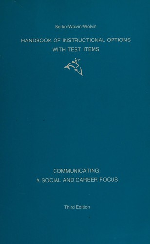 Cover for Handbook of instructional options with test items