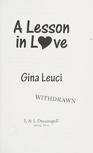 Cover for A lesson in love