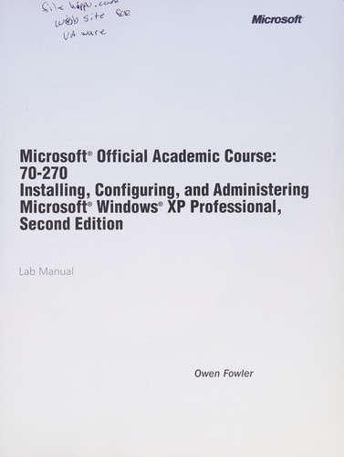 Cover for 70-270 Microsoft Official Academic Course