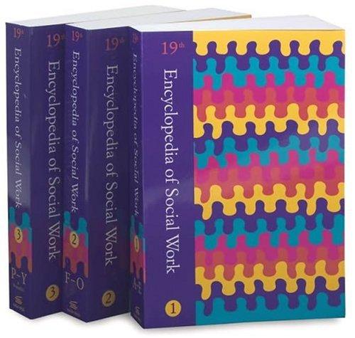 Cover for Encyclopedia of Social Work/With 1997 Supplement (19th Ed (3 Vol Set))