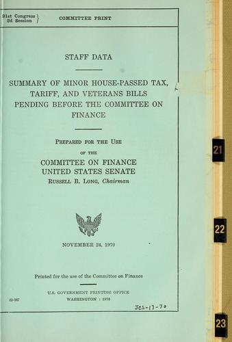 Cover for Staff data