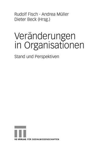 Cover for Veränderungen in Organisationen